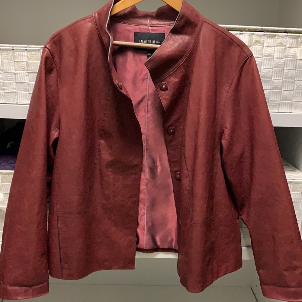 Red Rust Leather Jacket - image 4